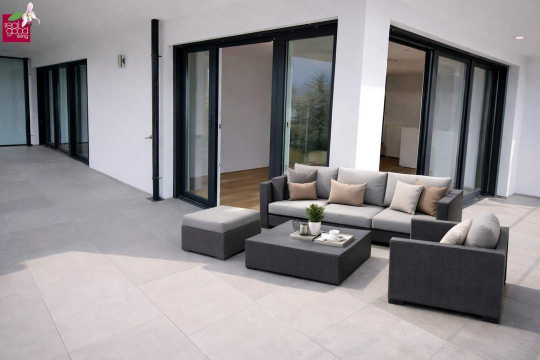 1130 Wien – Exklusive 3-Zimmer-Gartenwohnung , 133 m² Garten, 32 m² Terrasse, Erstbezug, Ruhelage