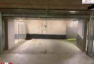 Abgeschlossene Doppel-Garagenbox mit Rolltor & Strom – 3. UG, nur Eigentümer, U1 Kagraner Platz