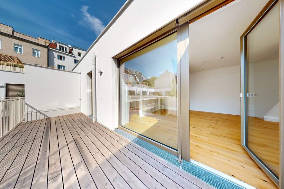 Traumhafte 3-Zimmer Wohnung mit Terrasse und hochwertiger Ausstattung in Hofruhelage, Wohnung-miete, 2.795,00,€, 1070 Wien 7., Neubau