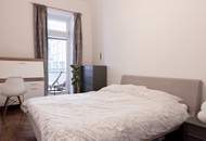 Balkon-Altbauwohnung 3 Zi und 21m² Balkon in Hofruhelage