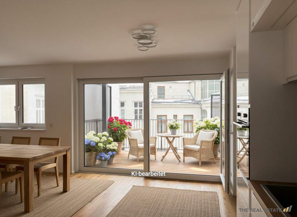 Großzügiges Apartment mit Terrasse, Niedrig Energie, frei vermietbar
