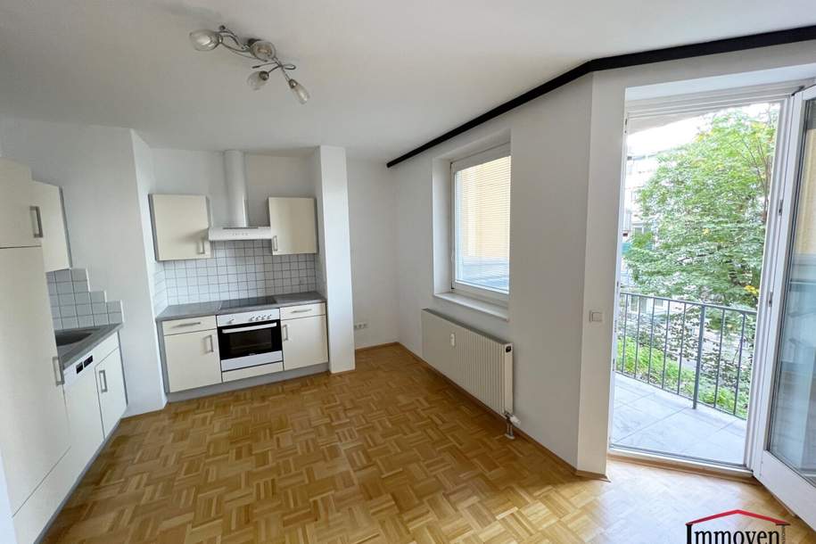 UNBEFRISTET! Klein aber fein - 1 Zimmer Wohnung mit Balkon!, Wohnung-miete, 420,27,€, 8020 Graz(Stadt)