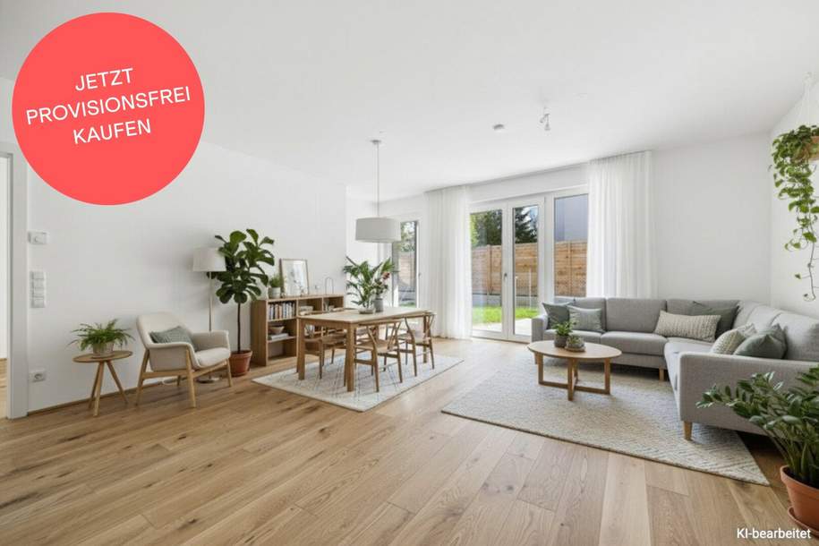 PROVISIONSFREI! Luftig leichte Gartenwohnung in Bestlage | 2 Zimmer | Nächst Innenstadt und Bahnhof, Wohnung-kauf, 280.000,€, 2700 Wiener Neustadt(Stadt)