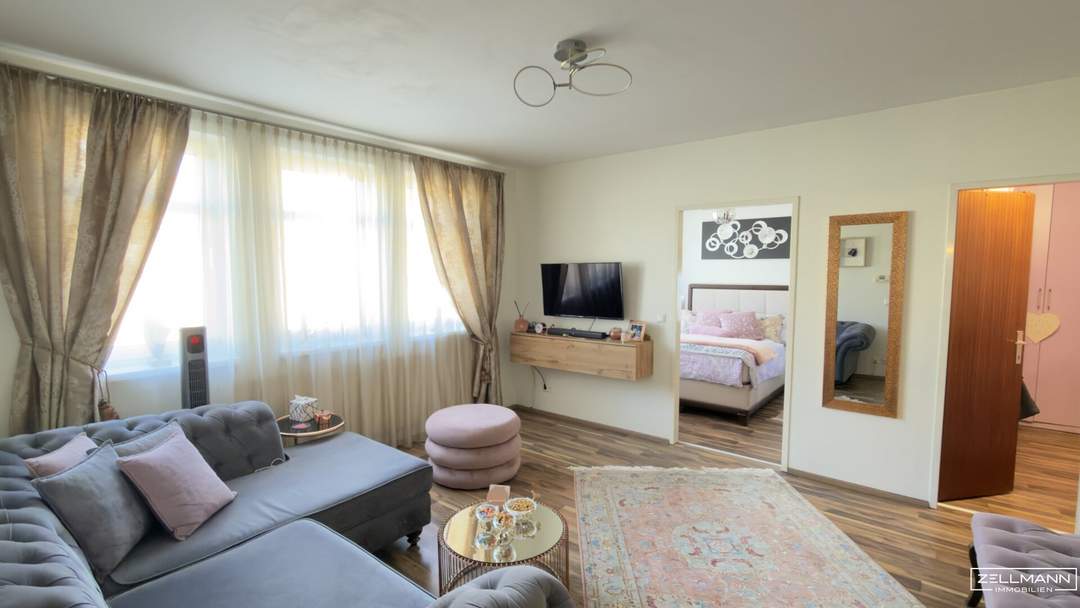 Wohnen mit Gartenflair in Rodaun – bezugsfertige 3-Zimmer-Wohnung mit wunderschönem Gemeinschaftsgarten | ZELLMANN IMMOBILIEN