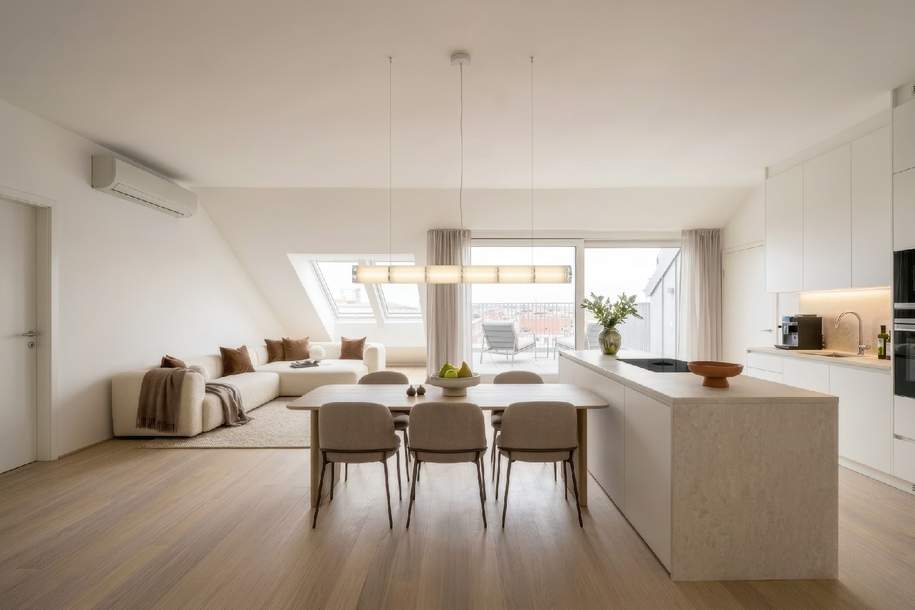 Leben über den Dächern – Exklusive Dachgeschosswohnung mit Terrasse, Wohnung-kauf, 1.115.000,€, 1050 Wien 5., Margareten