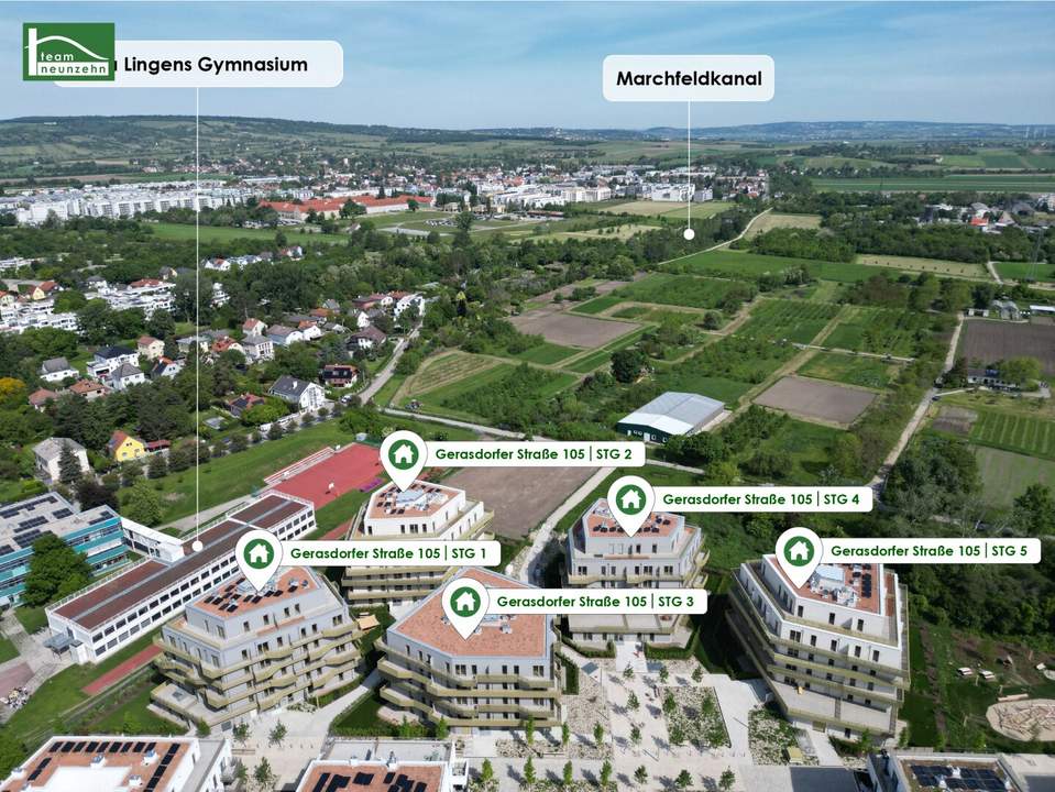 Im Grünen mit guter Anbindung an die Innenstadt – hier kann man entspannen