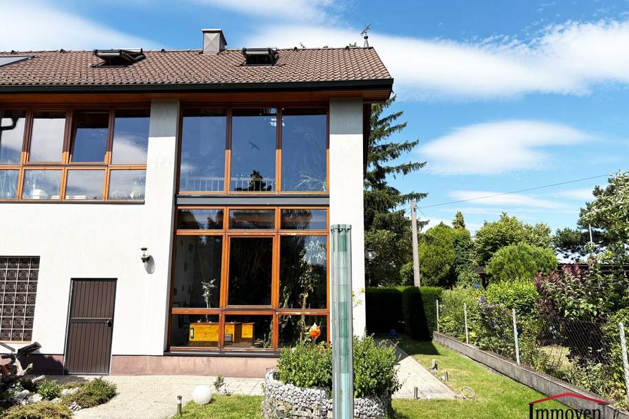 Ein prachtvoller Wintergarten bietet eine ganzjährige Verbindung zur Natur - großes Einamilienhaus in begehrter Lage in St. Pölten (Wagram), Haus-kauf, 489.500,€, 3100 Sankt Pölten(Stadt)