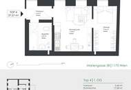 Ruhige 2-Zimmer-Altbauwohnung mit ca. 12 m² Balkon in Hernals