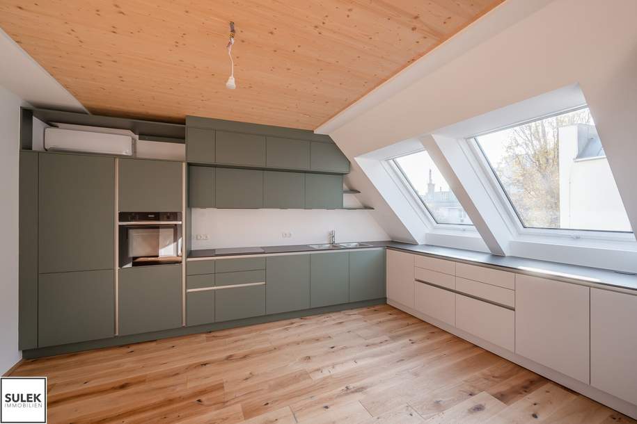 Erstbezug: traumhafte DG-Maisonette mit 3 Schlafzimmern und 2 Bädern, Wohnung-miete, 3.490,00,€, 1020 Wien 2., Leopoldstadt