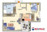 Möbliert! Attraktive 2-Zimmer-Wohnung mit Loggia - nahe Hauptplatz Andritz