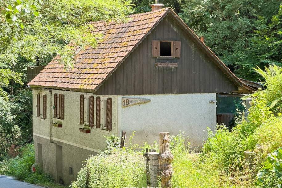 Rückzugsort mit 2.100 m² Grund in Ligist – kleines Bauernhaus für Aussteiger, Wochenendnutzer oder Neudenker, Haus-kauf, 59.000,€, 8563 Voitsberg