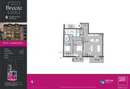 BREEZE - Ausgewogener Grundriss – 3-Zimmer-Vorsorgewohnung mit doppelter Freifläche