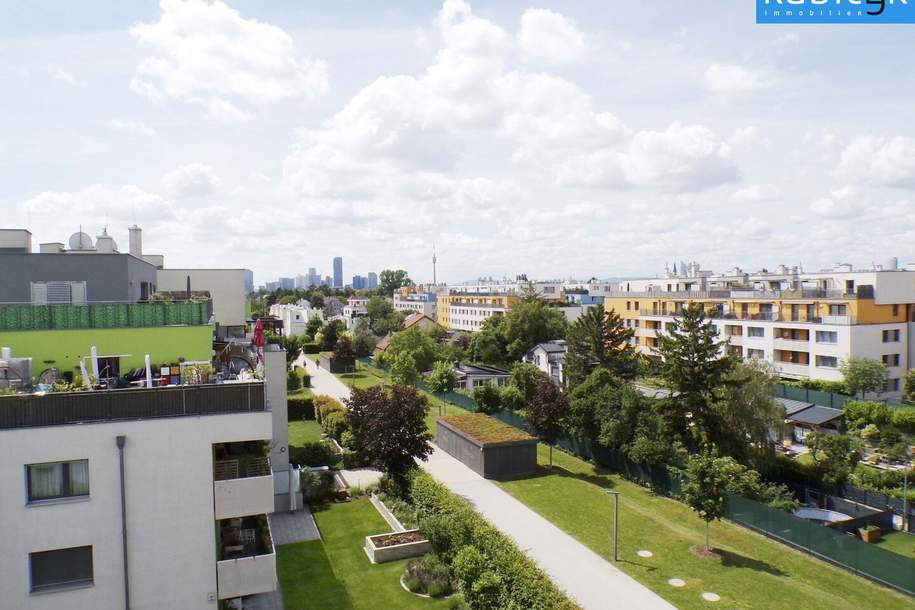 Traumhafte Dachgeschoßwohnung mit faszinierendem Panoramablick auf die Skyline., Wohnung-kauf, 349.000,€, 1210 Wien 21., Floridsdorf