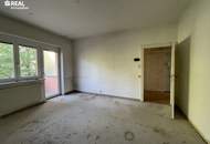 Sanierungsbedürftige 2-Zimmer-Wohnung mit Balkon in Salzburg