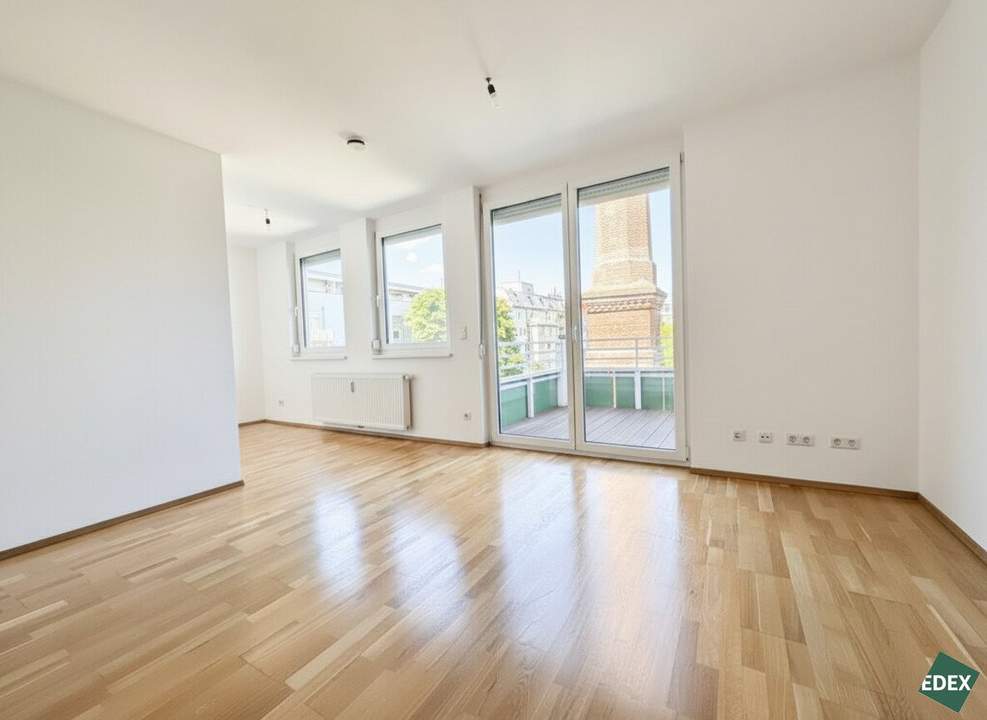 Schöne 1-Zimmer-Wohnung mit Balkon direkt an der Donau