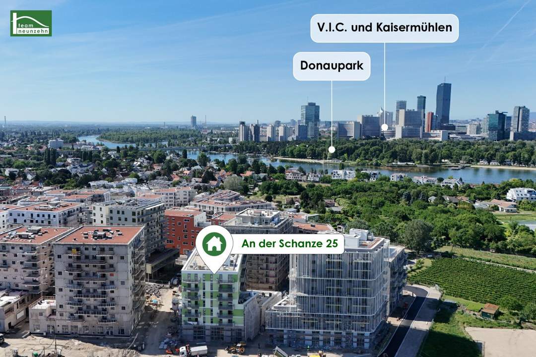 "An der Schanze" - Erstbezug zwischen Alte Donau und Kagran - Fertigstellung Ende 2026!