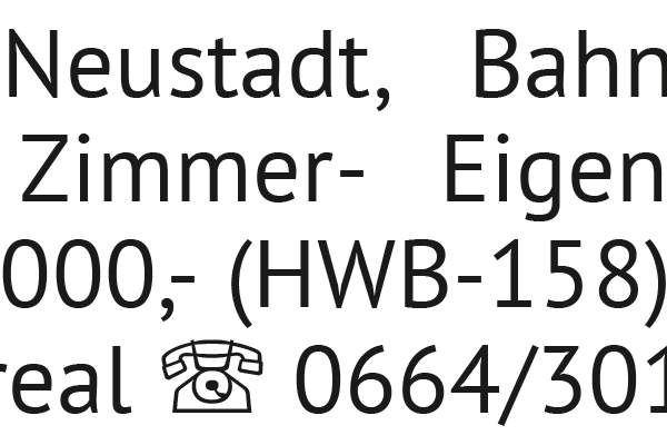 Helle 3-Zimmer-Eigentumswohnung 139.000,- (HWB-158). WIENER Neustadt, Bahnhof-Nähe, Zielbauerreal 06, Wohnung-kauf, 139.000,€, 2700 Wiener Neustadt(Stadt)