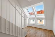 ERSTBEZUG mit DACHTERRASSE | DG-Maisonette Nähe Alte Donau | Traumhafter Fernblick | Teils hofseitig | Fernwärme | TG-Stellplatz optional | Ideal für Anleger oder Eigennutzer | Nachhaltiges Projekt