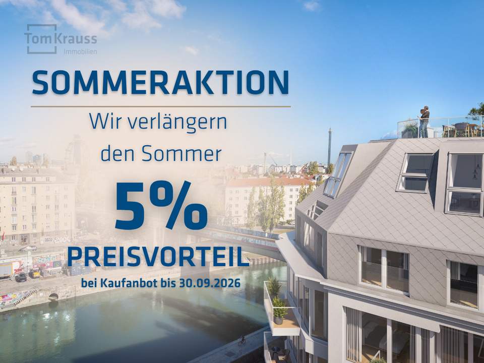 LUXURIÖSE SKY-RESIDENCE MIT WASSERBLICK &amp; ÜBER 110 M² FREIFLÄCHEN