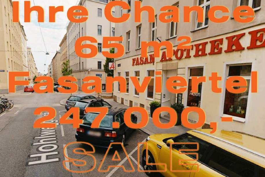 2-ZIMMER-CITY-WOHNUNG +EXTRA WOHNKÜCHE +SCHNELLBAHN +U4 +GARAGENPLATZ IN DER NÄHE MIETBAR, Wohnung-kauf, 247.000,€, 1030 Wien 3., Landstraße