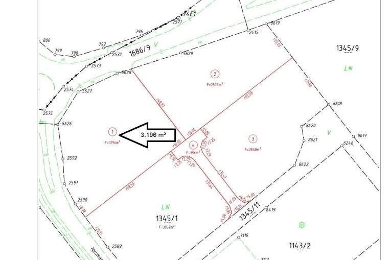 Großartige Gewerbefläche (Bauland-Gewerbegebiet) mit 3.196 m² an der B 317 in Friesach zu verkaufen!, Grund und Boden-kauf, 194.405,€, 9360 Sankt Veit an der Glan