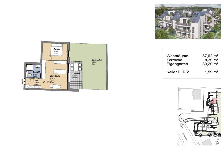 Neues Wohnbauprojekt nähe Schwarzlackenau &amp; Donauinsel I Tiefgarage &amp; effiziente Wärmetechnik I Fußbodenheizung &amp; Kühlung, Wohnung-kauf, 1210 Wien 22., Donaustadt