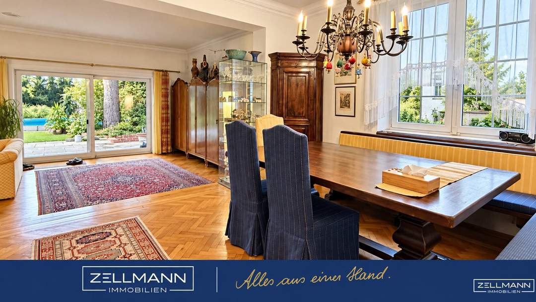 Poolgarten & 701 m² Grund! Familienhaus mit Charakter in Wien-Mauer | ZELLMANN IMMOBILIEN