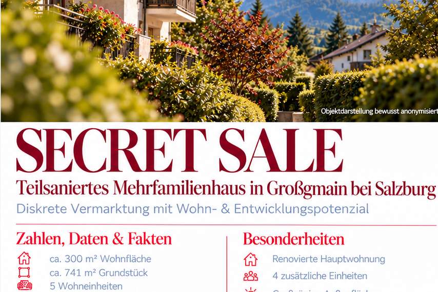 Teilsaniertes Mehrfamilienhaus bietet attraktive Möglichkeiten, Haus-kauf, 1.450.000,€, 5084 Salzburg-Umgebung
