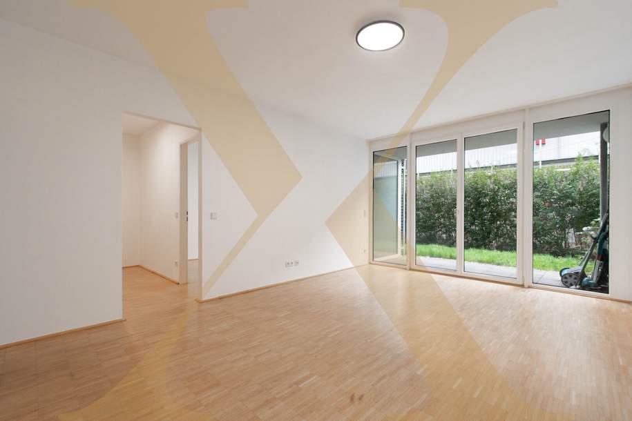 Westseitig ausgerichtete 2-Zimmer-Gartenwohnung mit Einbauküche in Urfahr nähe JKU zu vermieten!, Wohnung-miete, 856,07,€, 4040 Linz(Stadt)