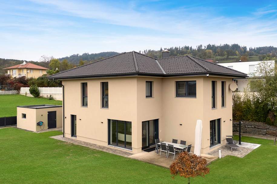 Exklusives - Neuwertiges Einfamilienhaus in Toplage Nähe Pitzelstätten, Haus-kauf, 820.000,€, 9020 Klagenfurt(Stadt)