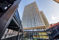 HELIO TOWER, U3-Nähe: Zentral gelegene 2-Zi.-Wohnung mit grandiosem Ausblick. 33. OG, PROVISIONSFREI