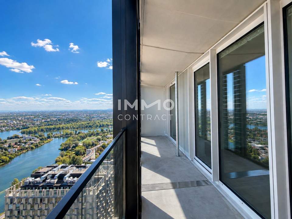 DC2: 44. Etage - Home Above Vienna inkl. 39m2 Loggia - U1 Donauinsel