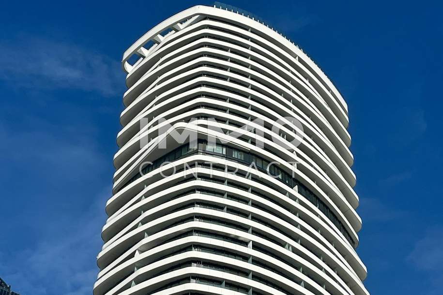 ERSTBEZUG: TOP-Neubau mit schönstem Blick auf Neue Donau, Riesenrad &amp; Stephansdom: Gym, Pool uvm., Wohnung-kauf, 921.000,€, 1220 Wien 22., Donaustadt