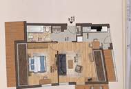 Gepflegte Dachgeschoßwohnung in Ruhelage mit Südwestbalkon in Salzburg!