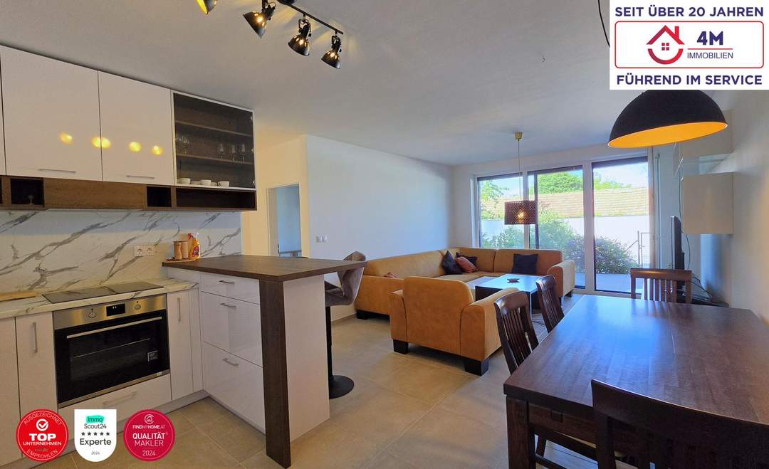 👨‍👩‍👧 Familientraum mit Garten: moderne 4-Zimmer-Wohnung in Marchegg