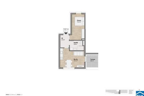 Hochwertige Neubauwohnungen in Geidorf: UrbanGreenGeidorf, Wohnung-kauf, 199.305,€, 8010 Graz(Stadt)