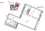 Unbefristet vermietete 2 Zimmer Wohnung im ausgebauten Dachgeschoss!