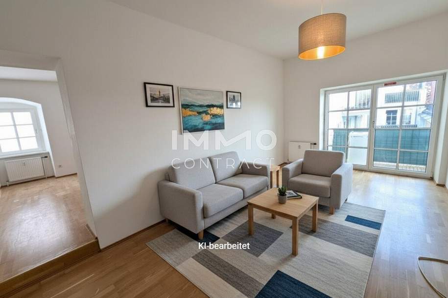 Gemütliche 2-Zimmer Wohnung mit kleiner Terrasse am Stadtplatz 16,, Wohnung-miete, 912,79,€, 4600 Wels(Stadt)