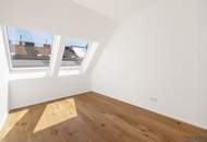 3 ZIMMER NEUBAUWOHNUNG IM 1. DACHGESCHOSS MIT BALKON II CA. 41 m² WOHNKÜCHE II ERSTBEZUG II NÄHE SIEBENBRUNNENPLATZ II