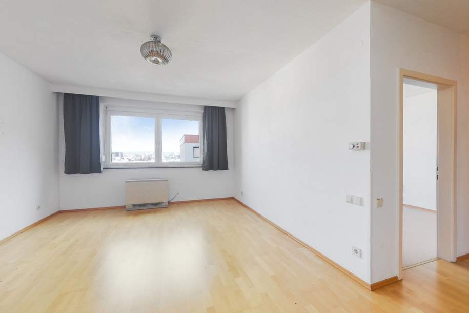 Helle 2-Zimmer-Wohnung mit Aussicht &amp; Tiefgaragenstellplatz in Graz-Wetzelsdorf, Wohnung-miete, 830,00,€, 8052 Graz(Stadt)