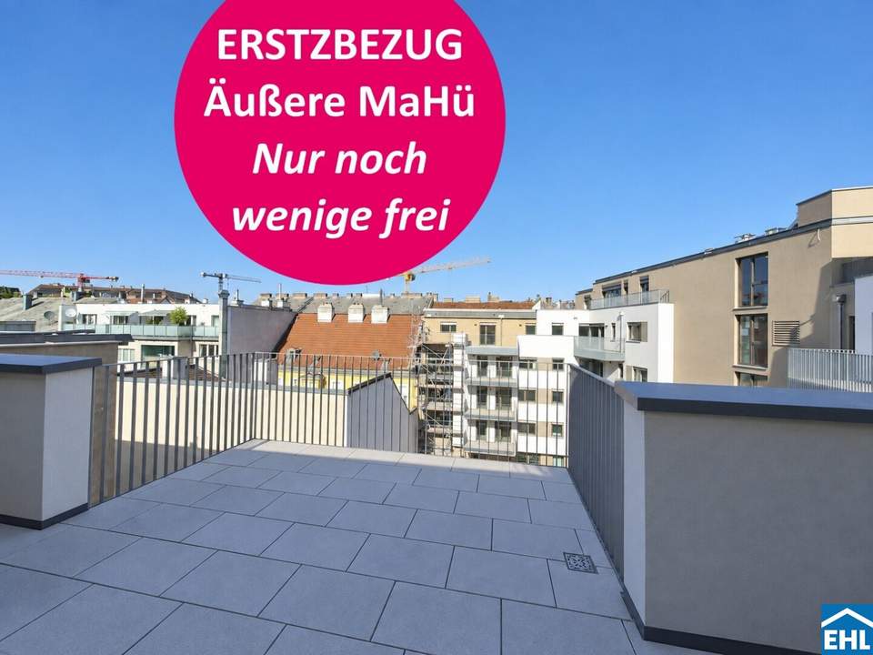 Wiener Stadtoase – ERSTBEZUG - nachhaltiges Energiekonzept – Mit Balkon, Loggia, Terrasse oder Garten