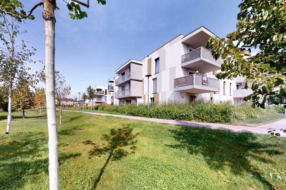 SONNIGE und RUHIGE GARTENWOHNUNG // perfekte Ausrichtung // Tiefgaragenstellplatz, Wohnung-kauf, 420.000,€, 1210 Wien 22., Donaustadt