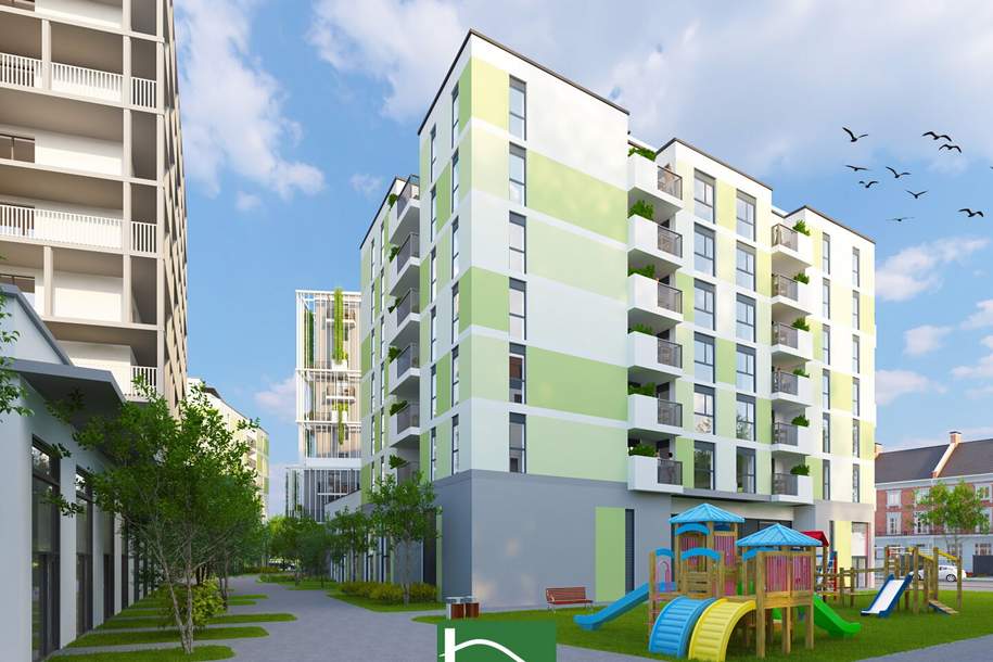 Leben, wo andere Urlaub machen – Exklusive Dachgeschosswohnungen an der Alten Donau - PROVISIONSFREI für den Käufer! - JETZT ZUSCHLAGEN, Wohnung-kauf, 899.000,€, 1210 Wien 21., Floridsdorf