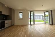 Traumhafte 3 Zimmer Gartenwohnung | Blumengasse - ERSTBEZUG | ca. 23 m² Terrasse & ung.150 m² Eigengarten | zzgl. Tiefgaragenstellplatz | Top D4