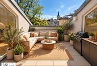Sonnige Dachterrasse, Hohe Räume, Smarte Raumaufteilung – Elegante Dachgeschosswohnung im 3. Bezirk