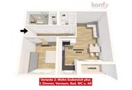 Sanierte 2–3-Zimmer-Wohnung mit Loggia – nur 170 m vom Schillerplatz entfernt!