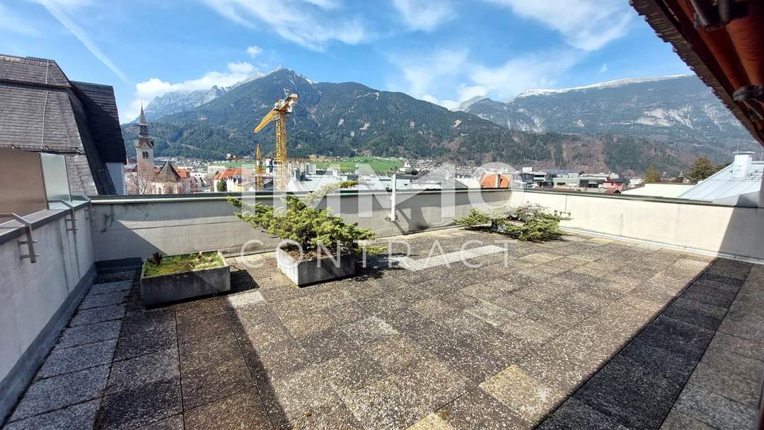Top 4-Zimmer-Dachterrassen-Wohnung mit Parkplatz in der Schwazer Altstadt