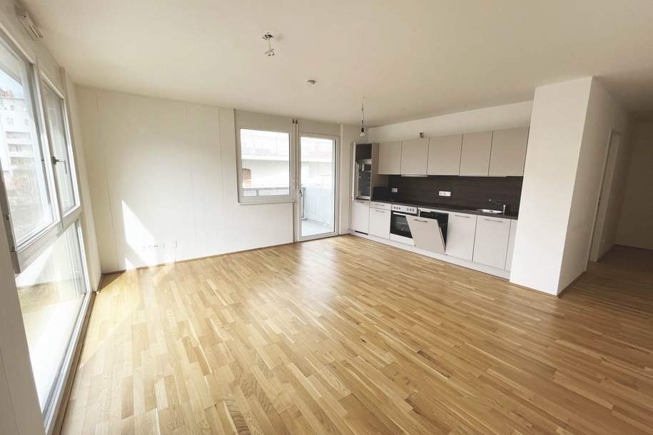 Q11 Leben in Simmering - Balkonwohnung mit 2 Zimmern und Deckenkühlung!, Wohnung-miete, 999,00,€, 1110 Wien 22., Donaustadt