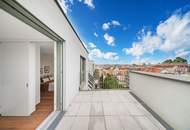 Klimatisiertes Penthouse | Urban & Mittdendrin. Dachterrassentraum in urbaner Lage mit Spitzenanbindung in die Innenstadt