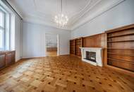 LÄSST JEDES ALTBAU-LIEBHABER-HERZ HÖHER SCHLAGEN: Gesamte BELETAGE mit über 200 qm in Bennogasse!